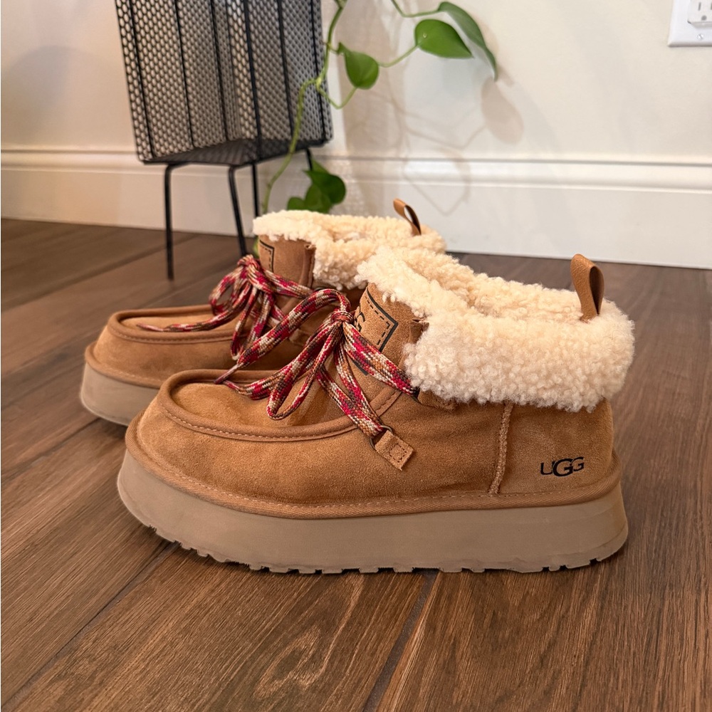Womens UGG® Funkarra Cabin Cuff Boot - Chestnut